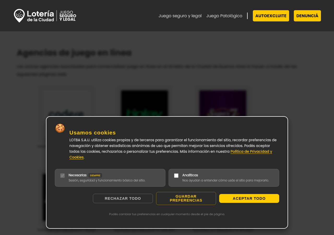 Captura real fechada vinculada con Codere Argentina